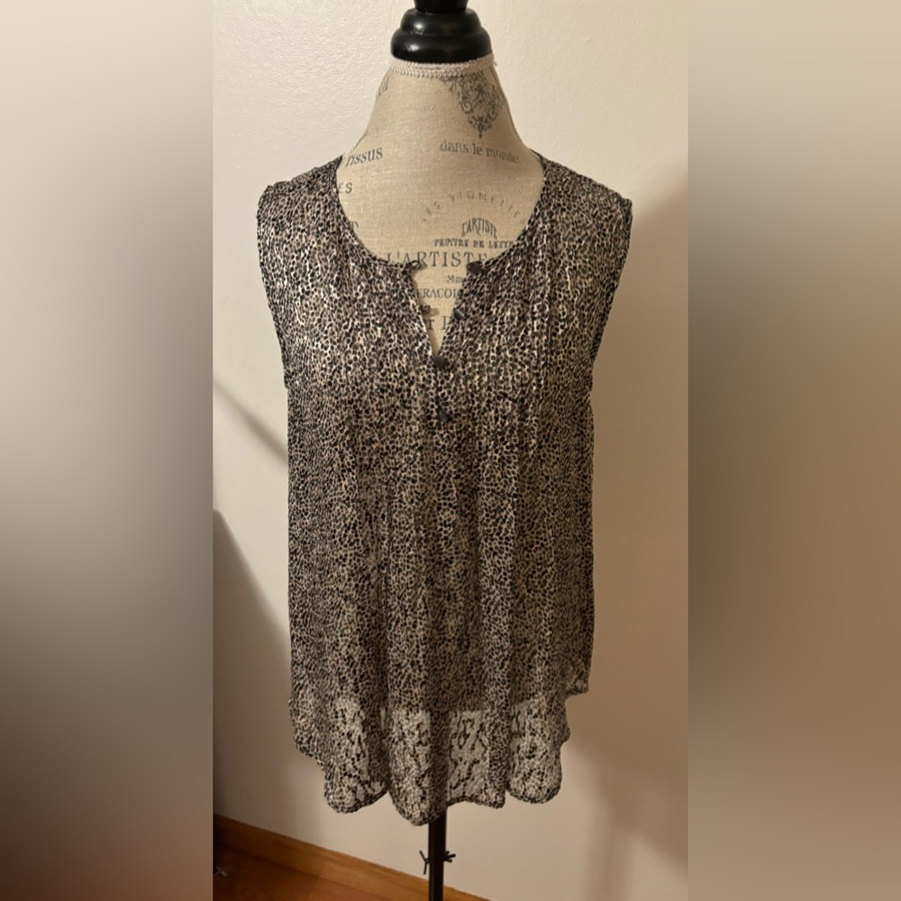 Twelfth Street by Cynthia Vincent leopard print top
